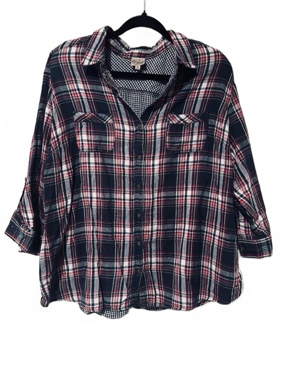 Como Vintage cozy Plaid Button-Down Shirt